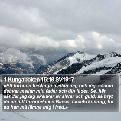 1 Kungaboken 15:19 SV1917 Bible Verse Image