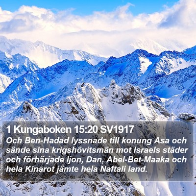 1 Kungaboken 15:20 SV1917 Bible Verse Image