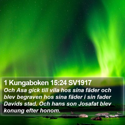 1 Kungaboken 15:24 SV1917 Bible Verse Image