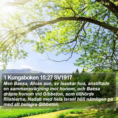 1 Kungaboken 15:27 SV1917 Bible Verse Image