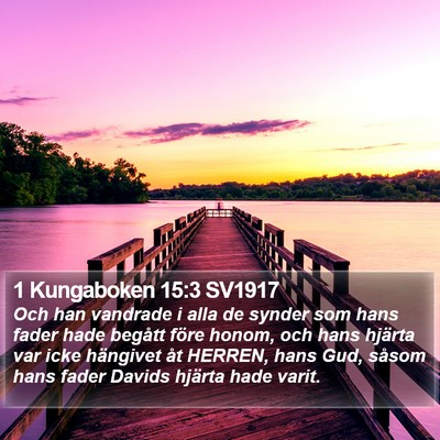 1 Kungaboken 15:3 SV1917 Bible Verse Image