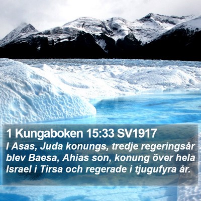 1 Kungaboken 15:33 SV1917 Bible Verse Image