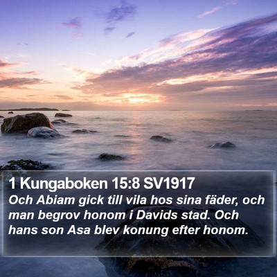 1 Kungaboken 15:8 SV1917 Bible Verse Image