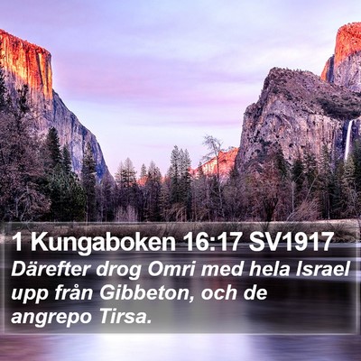 1 Kungaboken 16:17 SV1917 Bible Verse Image