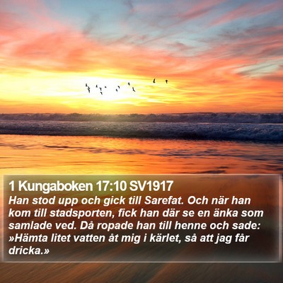 1 Kungaboken 17:10 SV1917 Bible Verse Image