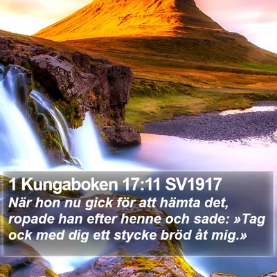 1 Kungaboken 17:11 SV1917 Bible Verse Image