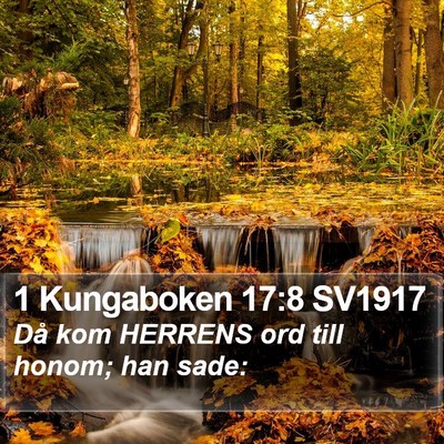 1 Kungaboken 17:8 SV1917 Bible Verse Image