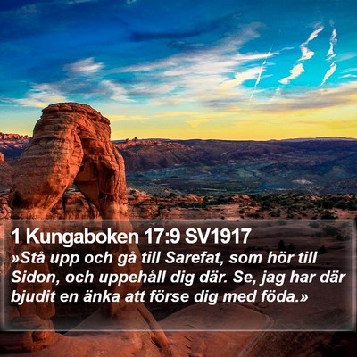 1 Kungaboken 17:9 SV1917 Bible Verse Image