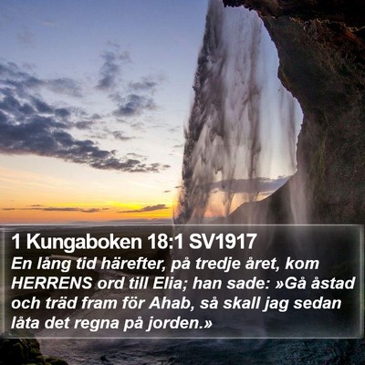 1 Kungaboken 18:1 SV1917 Bible Verse Image