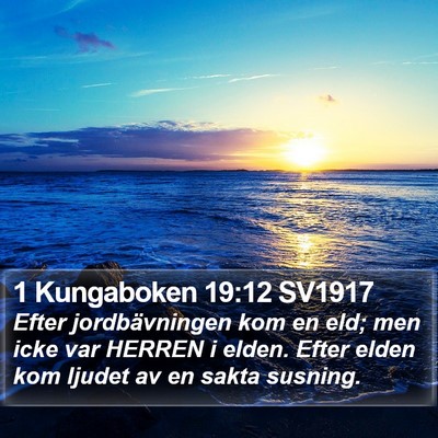 1 Kungaboken 19:12 SV1917 Bible Verse Image