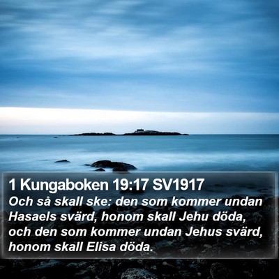1 Kungaboken 19:17 SV1917 Bible Verse Image