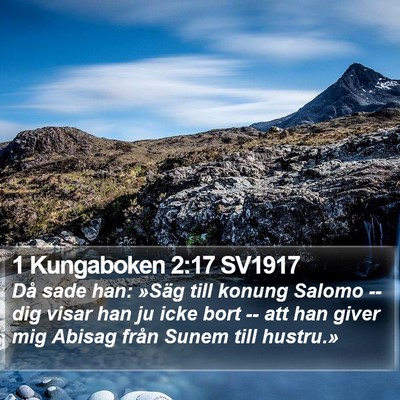 1 Kungaboken 2:17 SV1917 Bible Verse Image