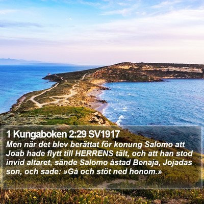 1 Kungaboken 2:29 SV1917 Bible Verse Image