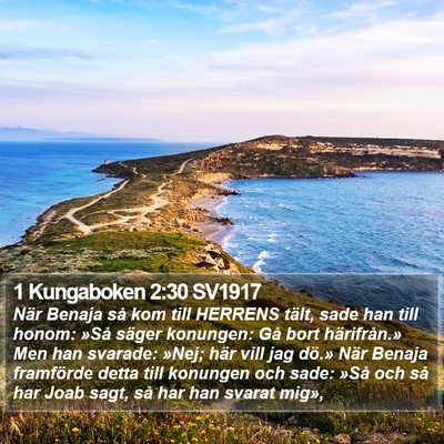 1 Kungaboken 2:30 SV1917 Bible Verse Image