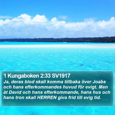 1 Kungaboken 2:33 SV1917 Bible Verse Image