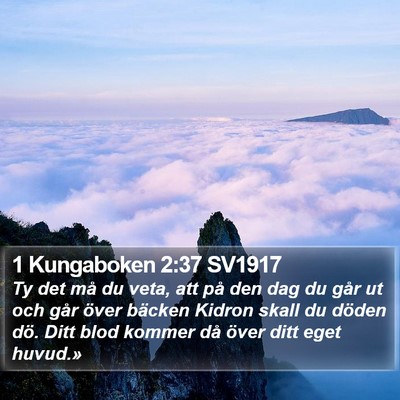 1 Kungaboken 2:37 SV1917 Bible Verse Image