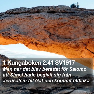 1 Kungaboken 2:41 SV1917 Bible Verse Image