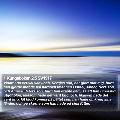 1 Kungaboken 2:5 SV1917 Bible Verse Image