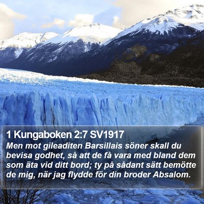 1 Kungaboken 2:7 SV1917 Bible Verse Image
