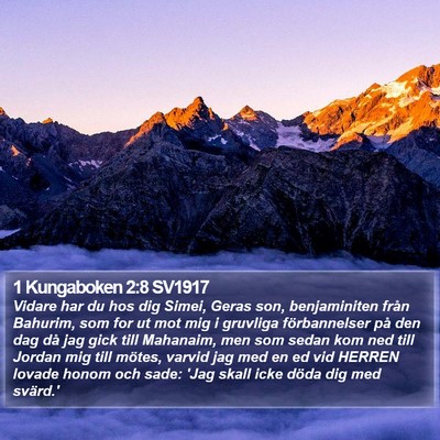1 Kungaboken 2:8 SV1917 Bible Verse Image
