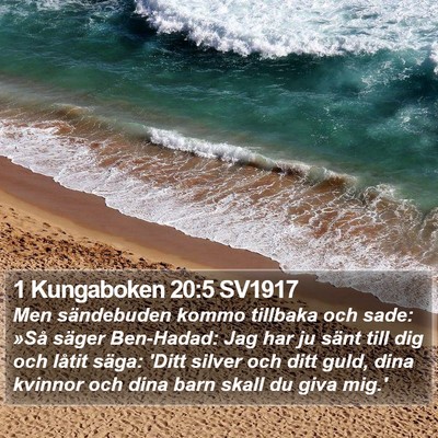 1 Kungaboken 20:5 SV1917 Bible Verse Image