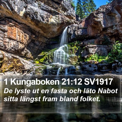 1 Kungaboken 21:12 SV1917 Bible Verse Image