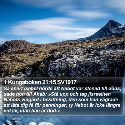 1 Kungaboken 21:15 SV1917 Bible Verse Image