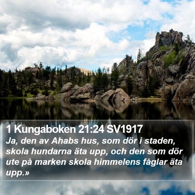 1 Kungaboken 21:24 SV1917 Bible Verse Image