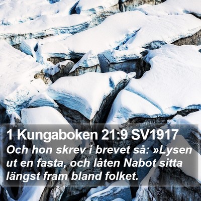 1 Kungaboken 21:9 SV1917 Bible Verse Image