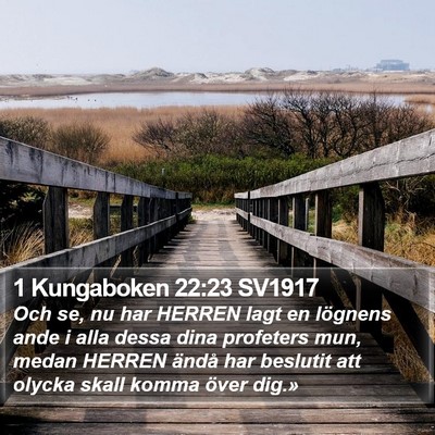 1 Kungaboken 22:23 SV1917 Bible Verse Image