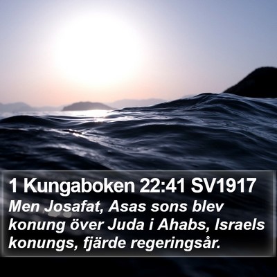 1 Kungaboken 22:41 SV1917 Bible Verse Image