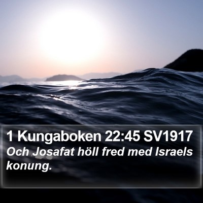 1 Kungaboken 22:45 SV1917 Bible Verse Image
