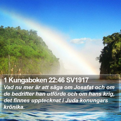 1 Kungaboken 22:46 SV1917 Bible Verse Image
