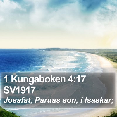 1 Kungaboken 4:17 SV1917 Bible Verse Image