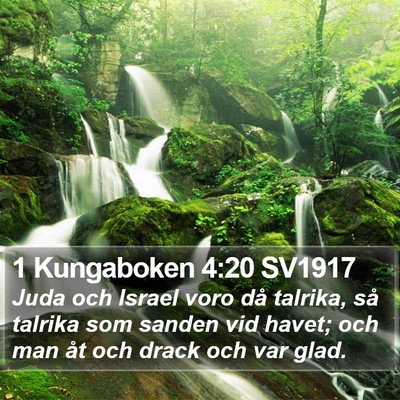 1 Kungaboken 4:20 SV1917 Bible Verse Image