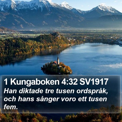 1 Kungaboken 4:32 SV1917 Bible Verse Image