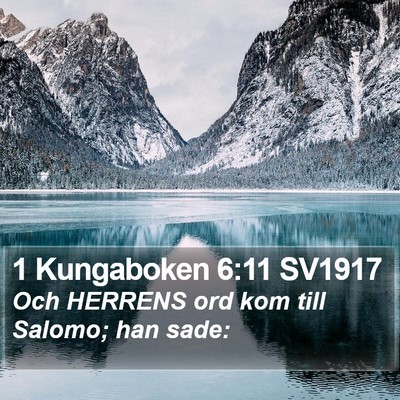 1 Kungaboken 6:11 SV1917 Bible Verse Image