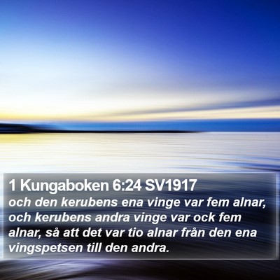 1 Kungaboken 6:24 SV1917 Bible Verse Image