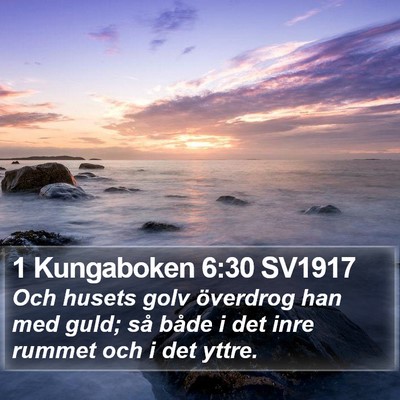 1 Kungaboken 6:30 SV1917 Bible Verse Image
