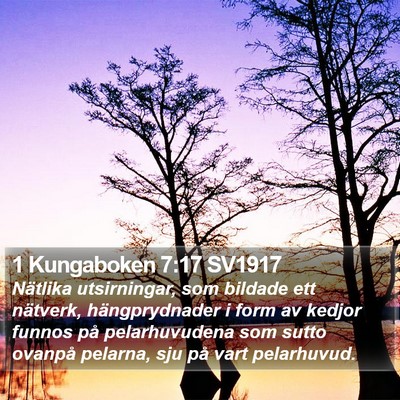 1 Kungaboken 7:17 SV1917 Bible Verse Image