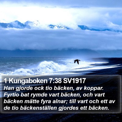 1 Kungaboken 7:38 SV1917 Bible Verse Image