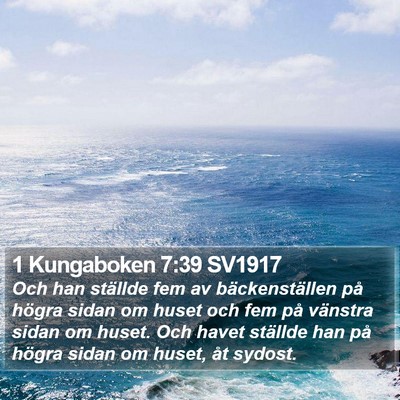 1 Kungaboken 7:39 SV1917 Bible Verse Image