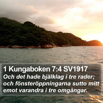 1 Kungaboken 7:4 SV1917 Bible Verse Image