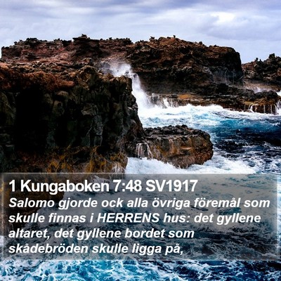1 Kungaboken 7:48 SV1917 Bible Verse Image