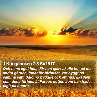 1 Kungaboken 7:8 SV1917 Bible Verse Image