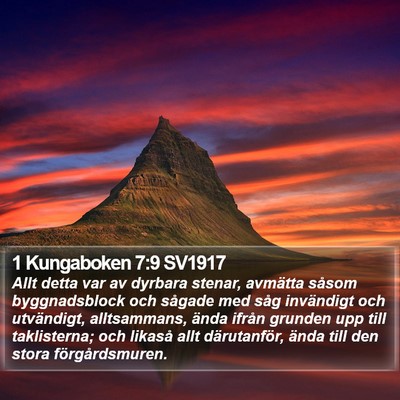 1 Kungaboken 7:9 SV1917 Bible Verse Image