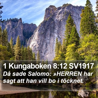 1 Kungaboken 8:12 SV1917 Bible Verse Image