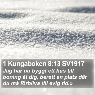 1 Kungaboken 8:13 SV1917 Bible Verse Image