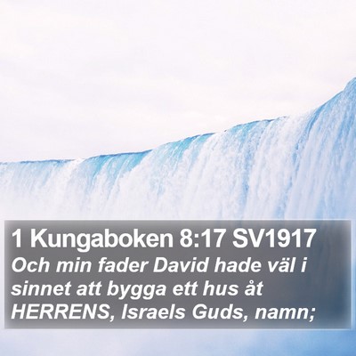 1 Kungaboken 8:17 SV1917 Bible Verse Image