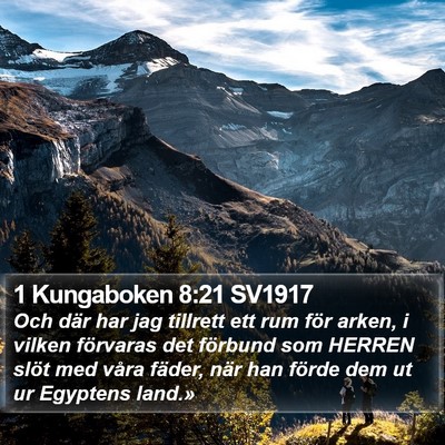 1 Kungaboken 8:21 SV1917 Bible Verse Image